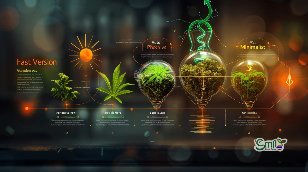 🌿 Auto vs. Photo vs. Fast Version: เลือกเมล็ดพันธุ์แบบไหนที่ใช่สำหรับพื้นที่ของคุณ? 🇹🇭