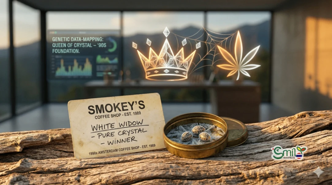 Hall of Flame: White Widow 🕷️❄️ – เรื่องราวของ "ราชินีแห่งคริสตัล" ที่ครองใจนักปลูกยุค 90