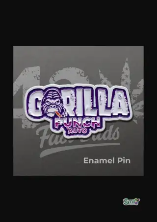 Enamel Pin Goriila Punch
