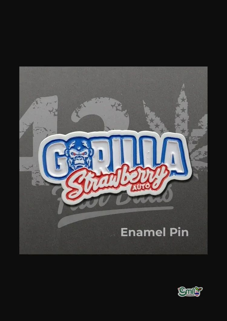 Enamel Pin Strawberry Gorilla